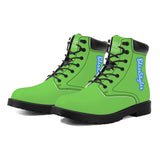 Green Waterproof Leather Boots