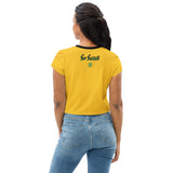 Black and Yellow So sweet crop Top Shirt