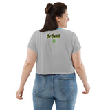 Blue and Silver So sweet crop Shirt