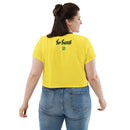 Purple and Yellow So sweet crop Shirt Top