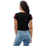 Black Star Bright Crop Tee