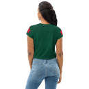 Green Star Bright Crop Tee