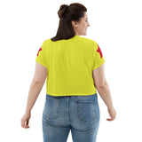 Yellow Star Bright Crop Tee