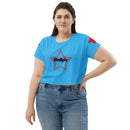 Blue Star Bright  Crop Tee