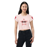 Light Pink Star Bright Crop Tee