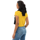 Black and Yellow So sweet crop Top Shirt