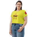 Yellow Star Bright Crop Tee