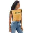 Gold and Brown So sweet crop Shirt Top