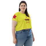 Yellow Star Bright Crop Tee