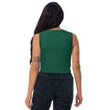 Green Girl Buns crop Shirt