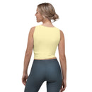 Yellow beige Girl Buns crop Shirt Top