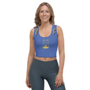 Blue Girl Buns crop top