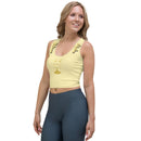 Yellow beige Girl Buns crop Shirt Top