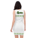 White and green Queen dress
