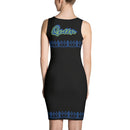 Black and blue Queen dress