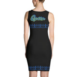 Black and blue Queen dress