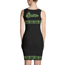 Black and green Queen dress