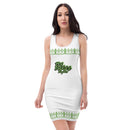 White and green Queen dress