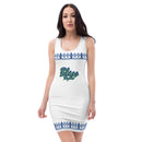 White and blue Queen dress