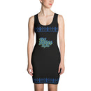 Black and blue Queen dress