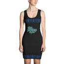 Black and blue Queen dress