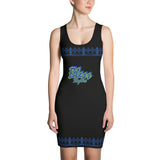 Black and blue Queen dress
