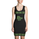 Black and green Queen dress