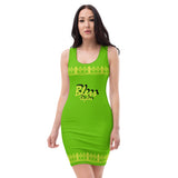 Kelly green and yellow Queen dress