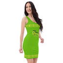 Kelly green and yellow Queen dress