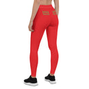 Alizarin red stretch Leggings