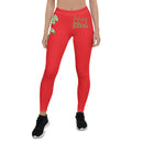 Alizarin red stretch Leggings