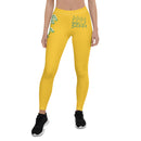Yellow stretch fitness Leggings