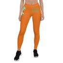 Mango tango orange stretch fitness Leggings