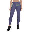 Corn flower purple stretch fitness Leggings