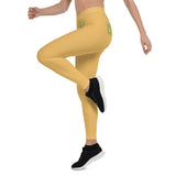 Harvest gold stretch fitness Leggings