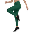 Racing green stretch fitness Leggings
