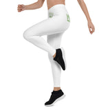 White stretch fitness Leggings