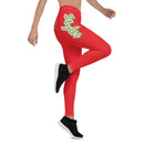 Alizarin red stretch Leggings