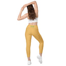 Harvest gold sport pockets Leggings
