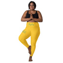 Yellow sport pockets Leggings