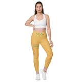 Harvest gold sport pockets Leggings