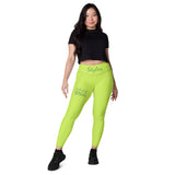Minardo green sport pockets Leggings