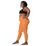Flamenco orange sport  pockets Leggings