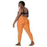 Flamenco orange sport  pockets Leggings