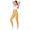 Harvest gold sport pockets Leggings