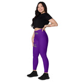 Indigo purple sport  pockets Leggings