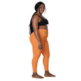 Flamenco orange sport  pockets Leggings