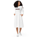 Love yourself long sleeve midi dress