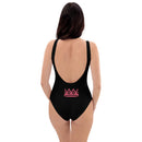 White and Black One-Piece Swimsuit