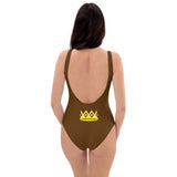 Yellow and Brown One-Piece